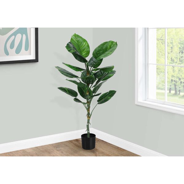Black Green 54-Inch Indoor Floor Potted Real Touch Decorative Artificial Plant, image 2